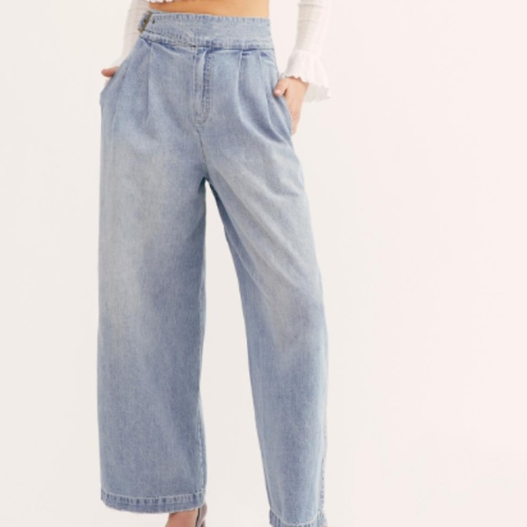 buckle side jeans